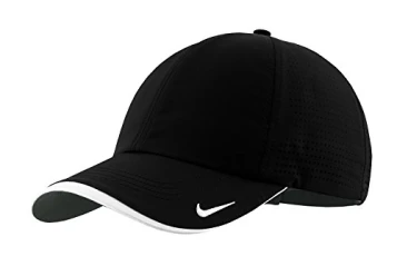 Unisex's Golf-Dri-fit Swoosh Perforated Cap, Black Hat, One Size Unisex's Golf-Dri-fit Swoosh Perforated Cap, Black Hat, One Size