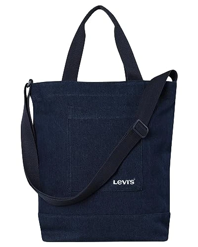 Unisex's Icon Tote Bags, Dark Blue, 36x13x40cm