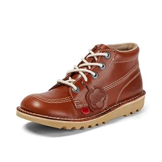 Unisex's Kick Hi Classic Ankle Boots | Extra Comfortable | Added Durability | Premium Quality, Dark Tan, 6 UK