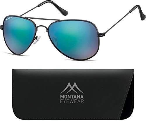 Unisex's MS94 Sunglasses, Multicoloured (Matt Black/Revo Blue), One Size