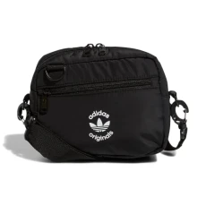 Unisex's Originals Puffer and Pouch Crossbody Bag Shoulder, Black/White, One Size