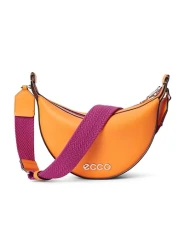 Unisex's Small Fortune Half Moon Crossbody Bag, Pumpkin Soft Smooth Leather, S Unisex's Small Fortune Half Moon Crossbody Bag, Pumpkin Soft Smooth Leather, S