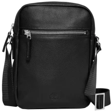 Unisex's Tuckerman Leather Cross Body Bag, Black, ESTÁNDAR Unisex's Tuckerman Leather Cross Body Bag, Black, ESTÁNDAR