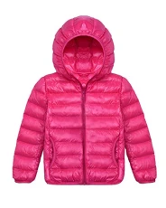 Unsiex Kids Casual Padded Jacket Lightweight Hooded Jackets Coat Outerwear Pink1 140 Unsiex Kids Casual Padded Jacket Lightweight Hooded Jackets Coat Outerwear Pink1 140