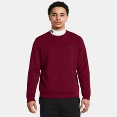Unstoppable Fleece Mens Crew Cardinal / Black Red