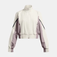 Unstoppable Girls Crop Jacket Summit White / Black YLG (59 in)
