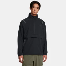Unstoppable Left Chest Mens Anorak Black / Black Unstoppable Left Chest Mens Anorak Black / Black