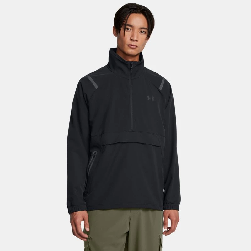 Unstoppable Left Chest Mens Anorak Black / Black