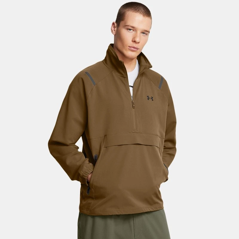Unstoppable Left Chest Mens Anorak Coyote / Black Brown
