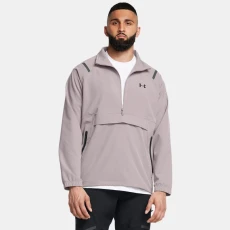 Unstoppable Left Chest Mens Anorak Tetra Gray / Black Unstoppable Left Chest Mens Anorak Tetra Gray / Black