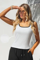 Uptown Ease White Tank Top Uptown Ease White Tank Top