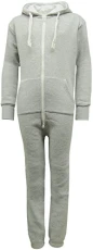 Urban Street Kids Unisex Plain Onesie - All in One Jumpsuit for Boys and Girls - C43 Grey