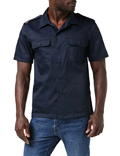 US Shirt short Sleeve - navy, 7XL