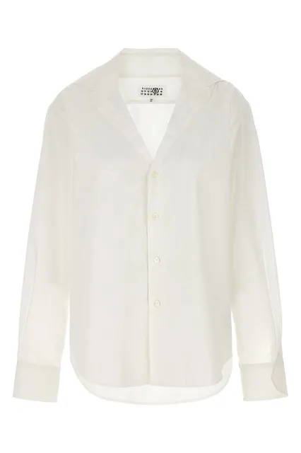 V-neck shirt - White