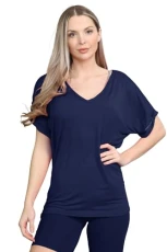 V Neck Tops for Women UK, Women's Summer Tops, Baggy Fit Oversized T-Shirts for Womens, Batwing Turn Up Sleeve Casual T-Shirt Sizes 6-26 Navy V Neck Tops for Women UK, Women's Summer Tops, Baggy Fit Oversized T-Shirts for Womens, Batwing Turn Up Sleeve Casual T-Shirt Sizes 6-26 Navy