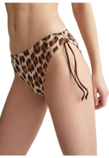 VA4137J6448 Spotted Animalier Bikini Bottoms, brown, M