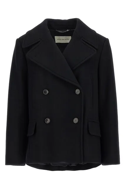 Vafel coat - Black