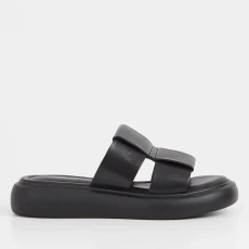 Vagabond Blenda Flatform Leather Mules - UK - Black Vagabond Blenda Flatform Leather Mules - UK - Black