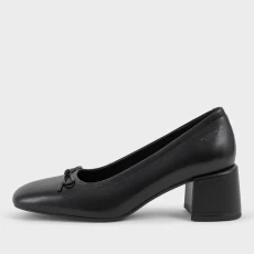 Vagabond Womens Adison Leather Block Heels - Black