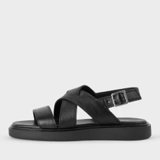 Vagabond Womens Connie Leather Flatform Sandals - Black Vagabond Womens Connie Leather Flatform Sandals - Black