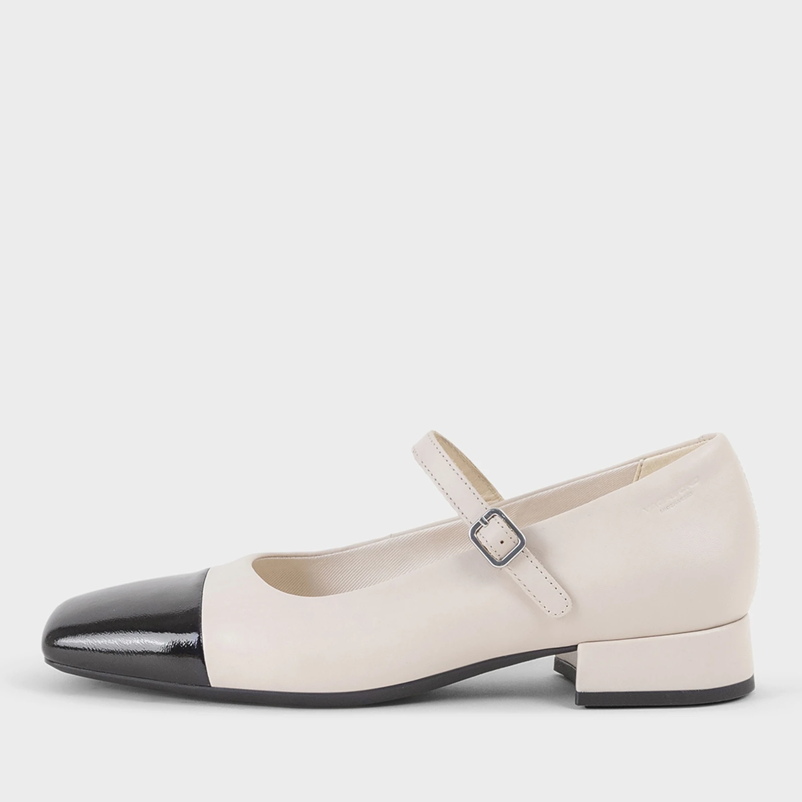 Vagabond Womens Debbi Leather Mary Jane Shoes - Beige