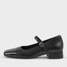 Vagabond Womens Debbi Leather Mary Jane Shoes - Black