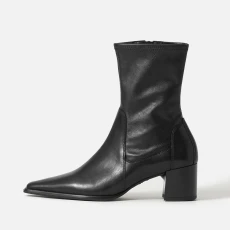 Vagabond Womens Giselle Leather Ankle Boots - Black