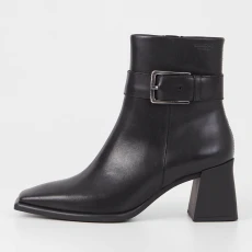 Vagabond Womens Hedda Buckle Leather Heeled Boots - UK - Black Vagabond Womens Hedda Buckle Leather Heeled Boots - UK - Black