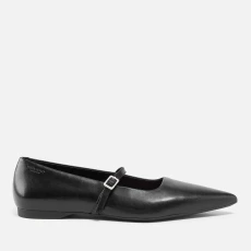 Vagabond Womens Hermine Leather Pointed-Toe Flats - Black Vagabond Womens Hermine Leather Pointed-Toe Flats - Black