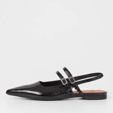 Vagabond Womens Hermine Patent Leather Flats - UK - Black Vagabond Womens Hermine Patent Leather Flats - UK - Black