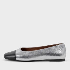 Vagabond Womens Jolin Leather Ballet Flats - Silver Vagabond Womens Jolin Leather Ballet Flats - Silver