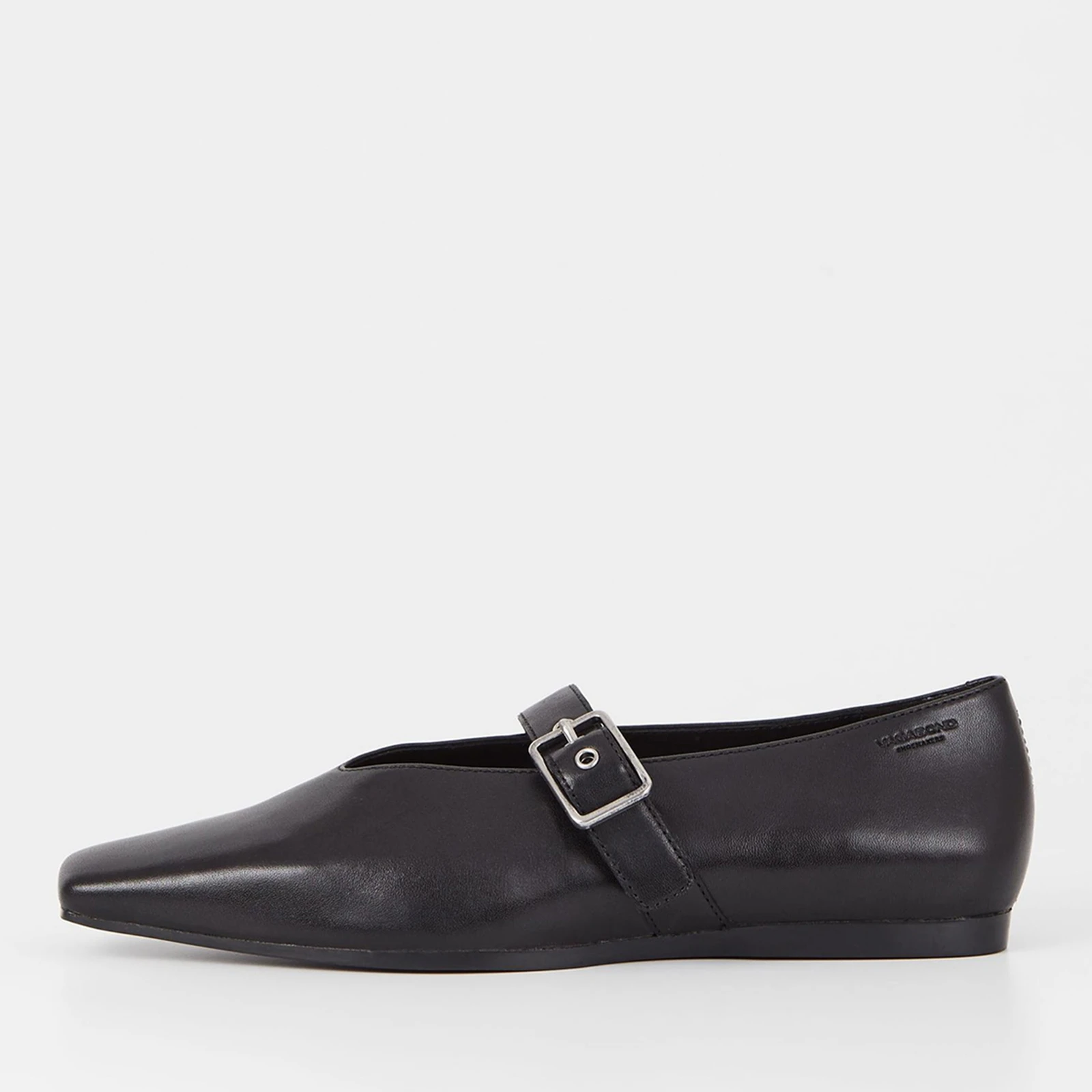 Vagabond Womens Wioletta Leather Pointed Flats - Black