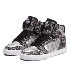 Vaider Silver/Snake Print Kids Shoe (UK5)