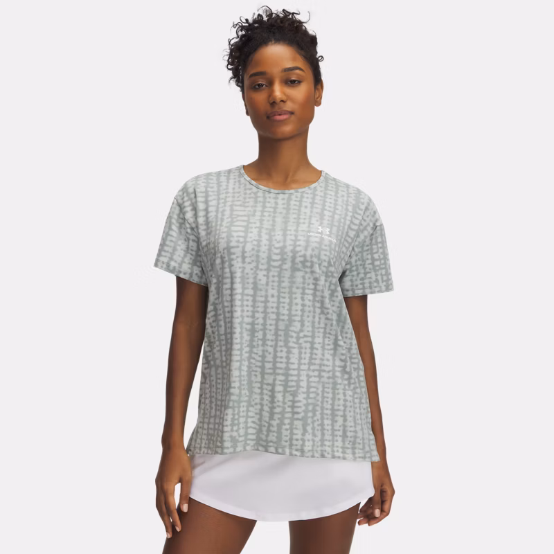 Vanish Energy Printed Womens Short Sleeve Hydro Green / Silica Green / White - Green