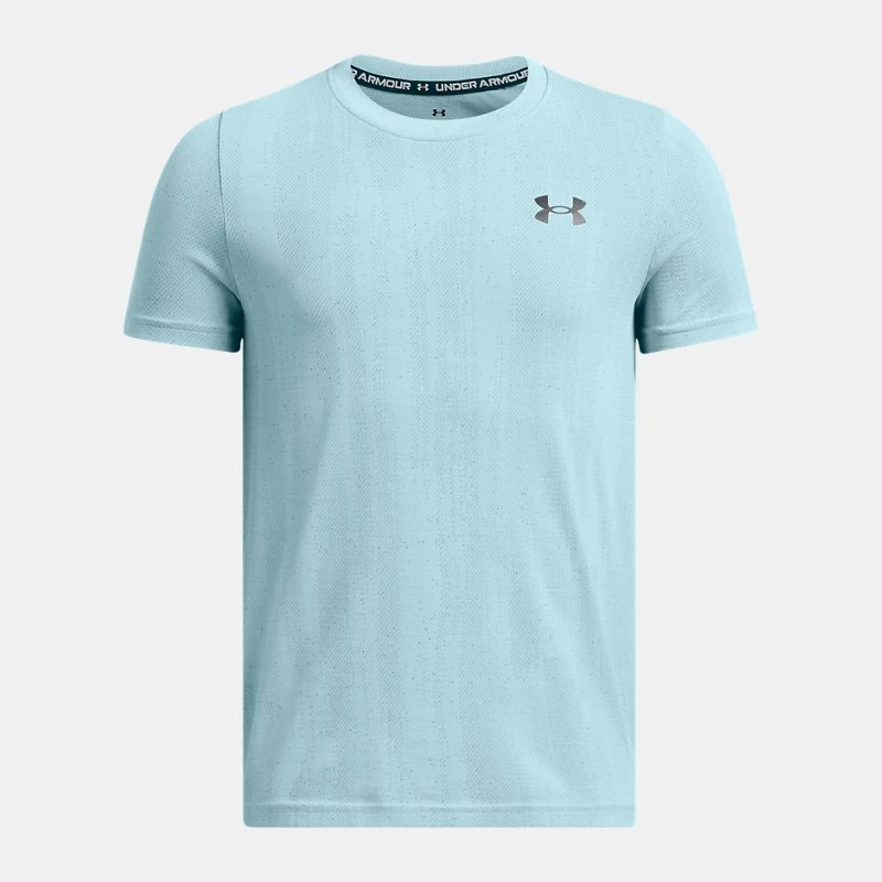 Vanish Seamless Boys Short Sleeve Stream / Black YLG (59 in) - Blue