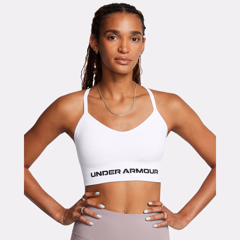 Vanish Seamless Womens Low Sports Bra White / Black - White
