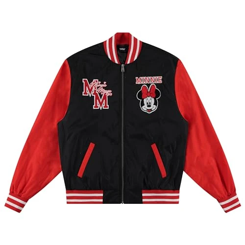 Varsity Bomber Jackets for Women & Men, Minnie Red, S