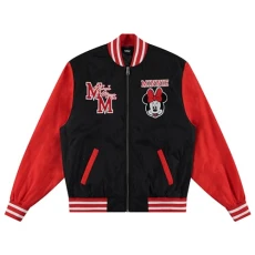Varsity Bomber Jackets for Women & Men, Minnie Red, S