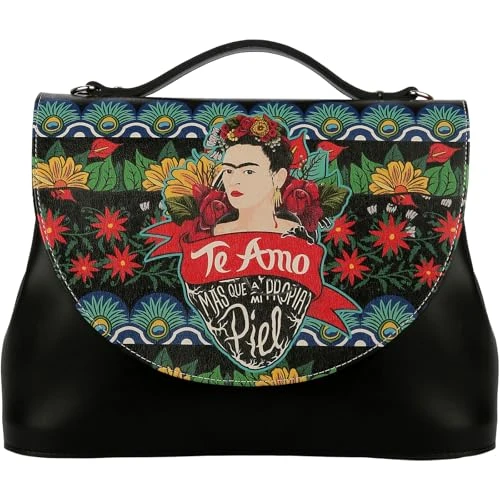 Vegan Leather Handbags for Women - Unique Design and Handmade Top-Handle Handbags, Te Amo, Standard