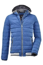 Ventoso Men's Mn Quilted Blsn A Casual Functional Blouse in Down Look with Hood, mens, Casual functional jacket in down look with hood., 35874-000, blue, XXL