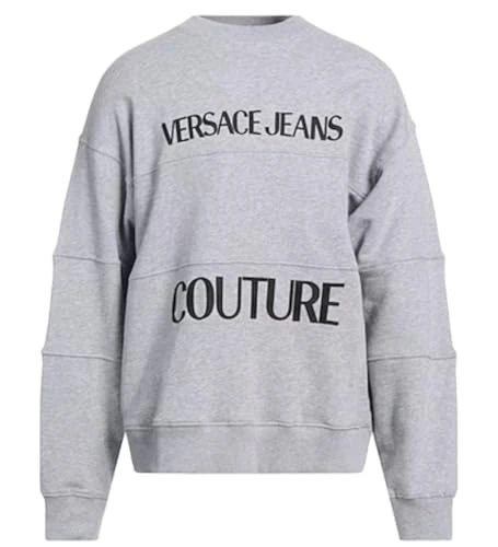 Versace Jeans Men's Logo Sweater - Gray - XL