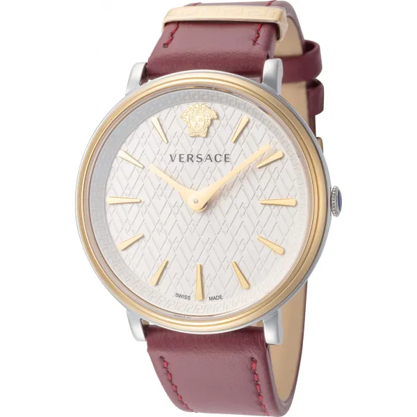 Versace VE8100719 Ladies V Circle Watch - Size One Size - Red