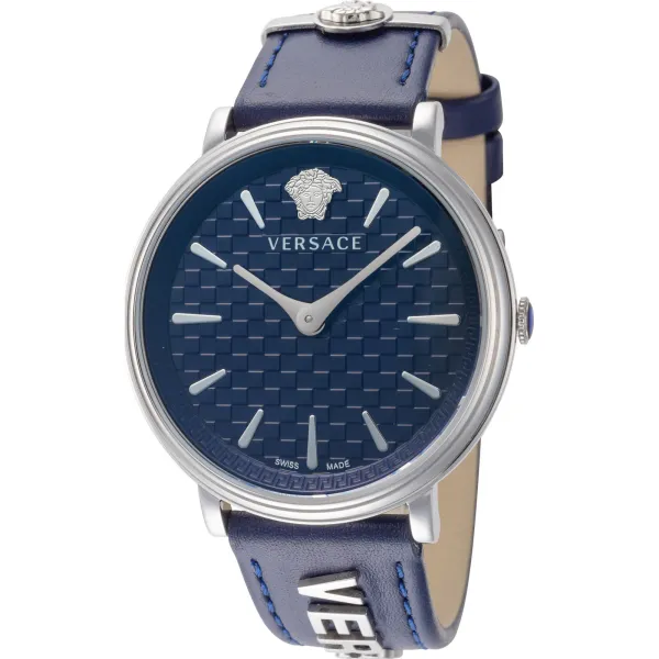 Versace VE8104222 Ladies V Circle Watch - Size One Size - Blue
