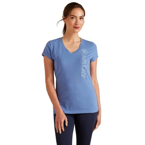 Vertical Logo Womens V T-Shirt - Dutch Blue XXL