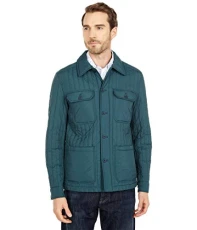 Vertical Quilted Shift Jacket - green - XL