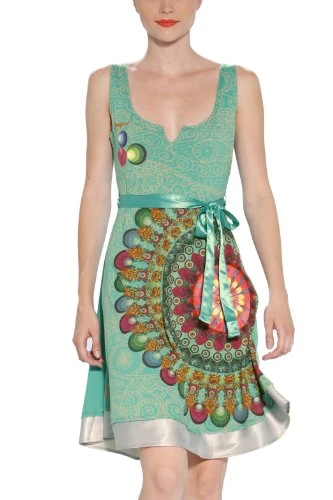 Vest Galactic Wrap Women's Dress Verde Free Size 16