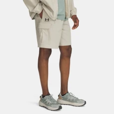 Vibe Woven Mens Cargo Shorts Khaki Base / Black Brown Vibe Woven Mens Cargo Shorts Khaki Base / Black Brown