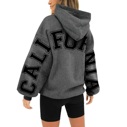 Vintage Sweatshirts Women's Fall Sweaters Grey Crewneck Teen Girl Tops Sweatshirt Dresses for Women 2024 Y2K Jackets for Women Crewneck Sweatshirts Vintage Light Blue Hoodie Plain Sweatshirts