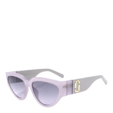 Violet Grey Cat Eye Sunglasses 57mm - Purple