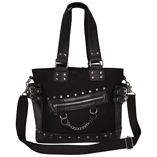 Vira Handbag Handcuff Chain Studded Women's Shoulder Bag Punk Gothic